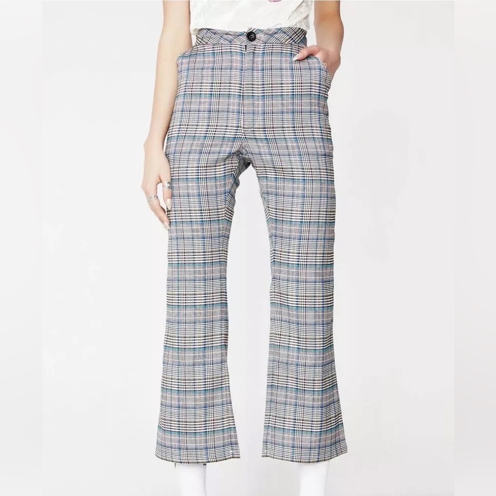 Lazy Oaf Checkered Kick Flare Pant